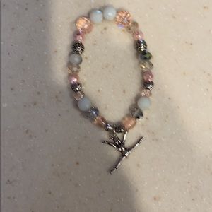 Bracelet pink and gray tones